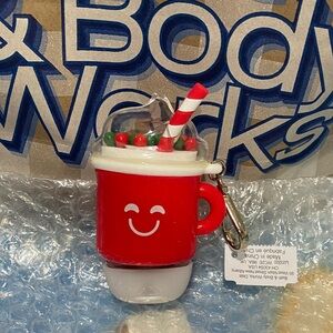 Red Smiley Mug  Hand sanitizer holder